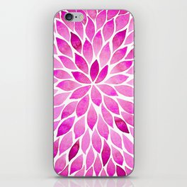 Leaves Pattern - Pink iPhone Skin