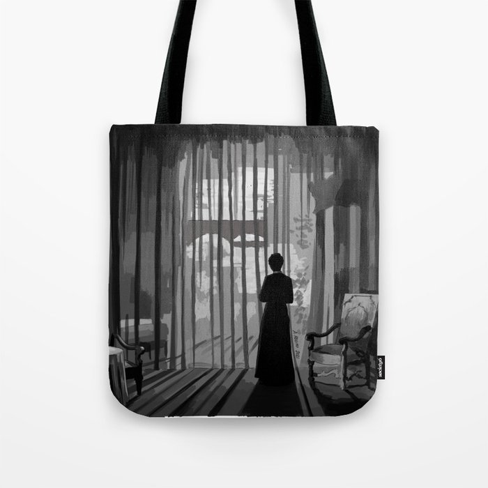 Rebecca by Alfred Hitchcock Illustration Tote Bag
