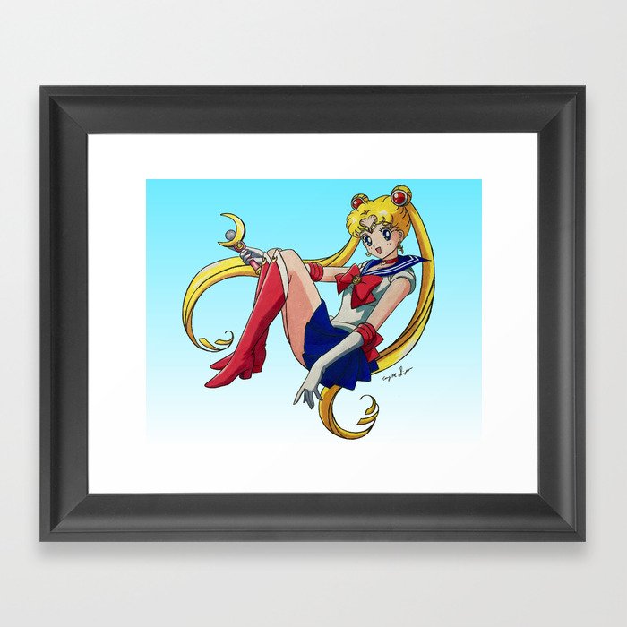 Sailor Moon | Drawing  Framed Art Print