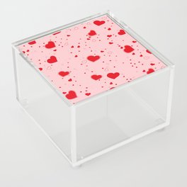 Valentine’s Hearts - Pink Acrylic Box