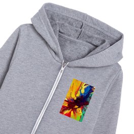 Colorful Abstract Art E13 Kids Zip Hoodie