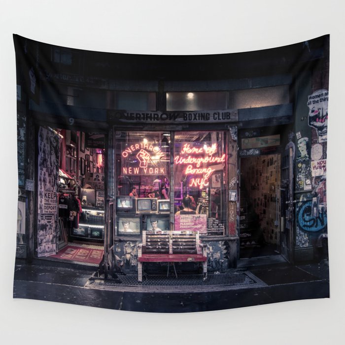 Underground Boxing Club Nyc Wall Tapestry By Nicklasgustafsson