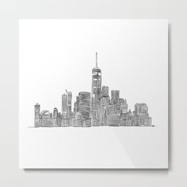 New York Skyline Metal Print