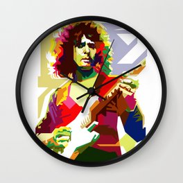Ritchie Blackmore Pop Art WPAP Wall Clock