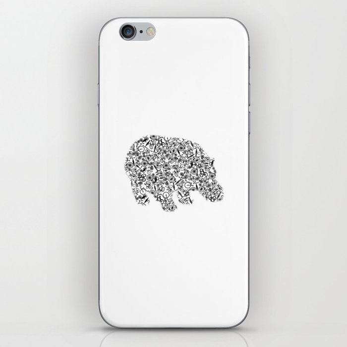 Hippopotamus Made From Bicycles Bicycle iPhone Skin