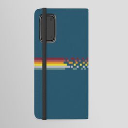 Bandama - Classic 80s Style Retro Stripes with Colorful Pixel Android Wallet Case