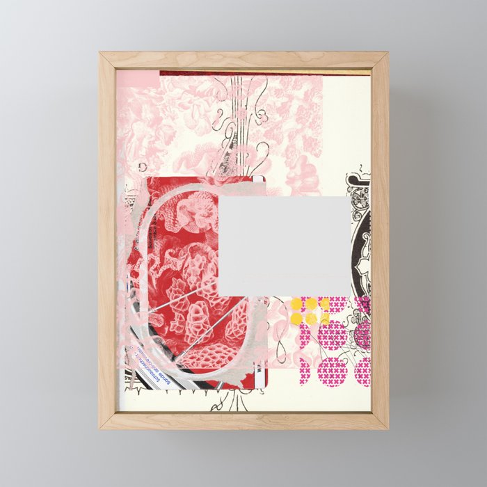daydream red rosa mix Framed Mini Art Print