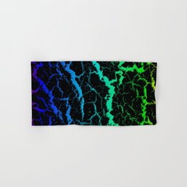 Cracked Space Lava - Rainbow PBCGY Hand & Bath Towel