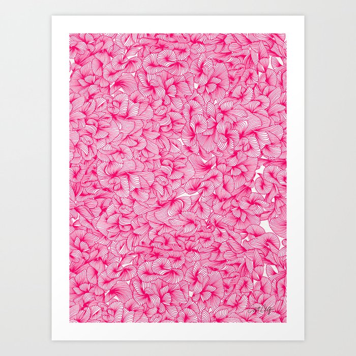 Pink Inklings Art Print