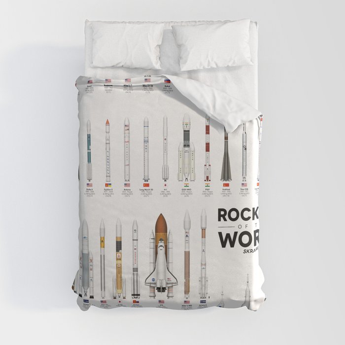 Rockets of the World 2023 Duvet Cover