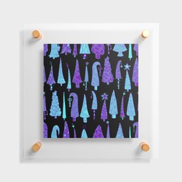 Seussical Trees - Aqua & Purple Floating Acrylic Print