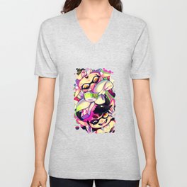 Squid Sisters V Neck T Shirt