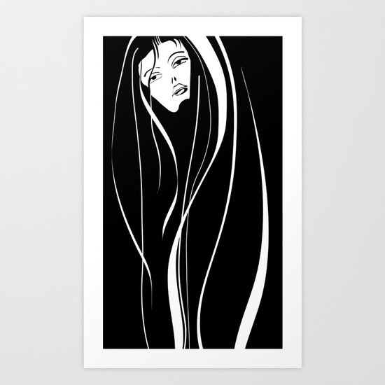 BLACK Art Print