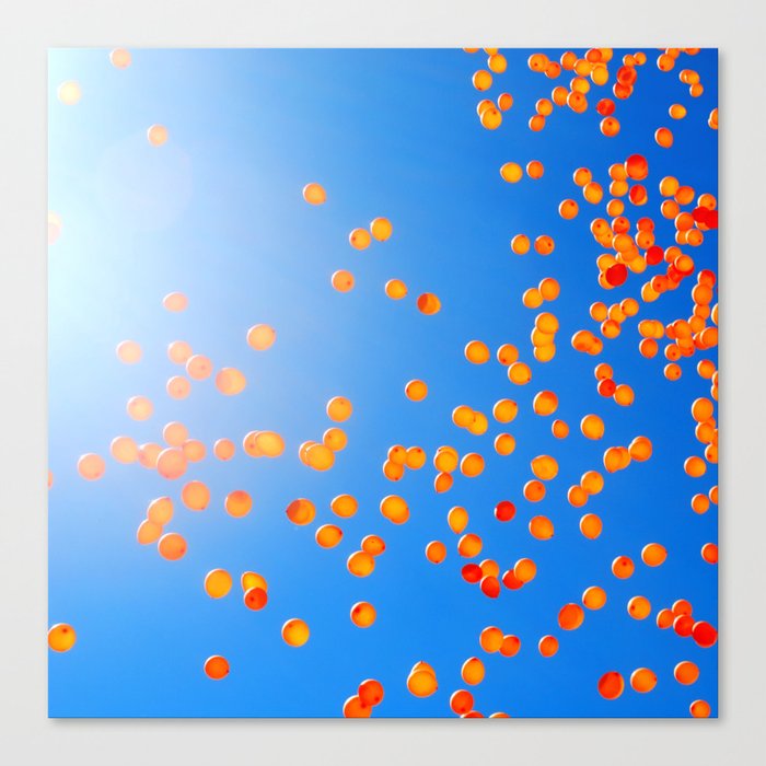 Clemson balloons Canvas Print