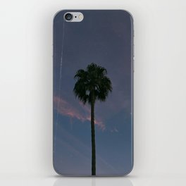 palm tree in california iii, in december iPhone Skin