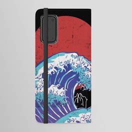 Big Wave Vaporwave Aesthetic 80s Anime Fashion Streetwear Android Wallet Case