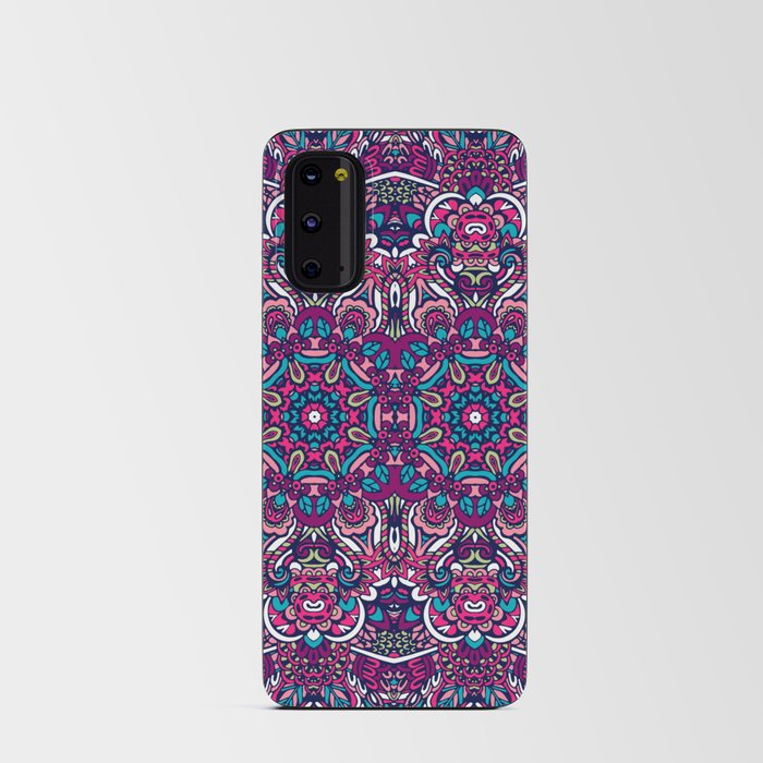 Colorful Oriental Rug Mandala Boho Pattern Android Card Case