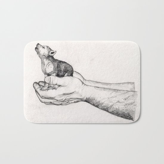 Wolf Cub // Graphite Bath Mat