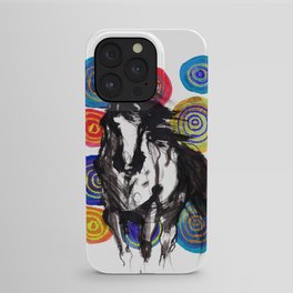 Wild horse with the rings iPhone Case