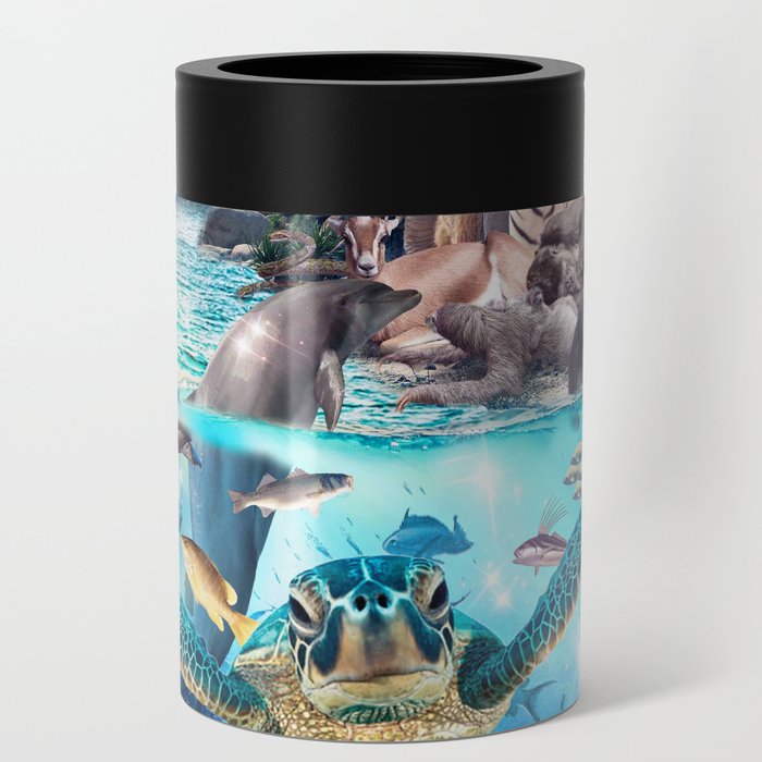 Ocean African Japanese Animal Animals Group Scene Can Cooler