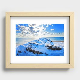 Winter Blues Recessed Framed Print