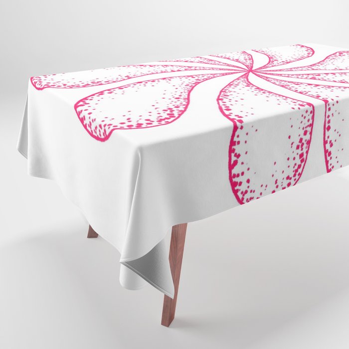 Pink spiral flower Tablecloth