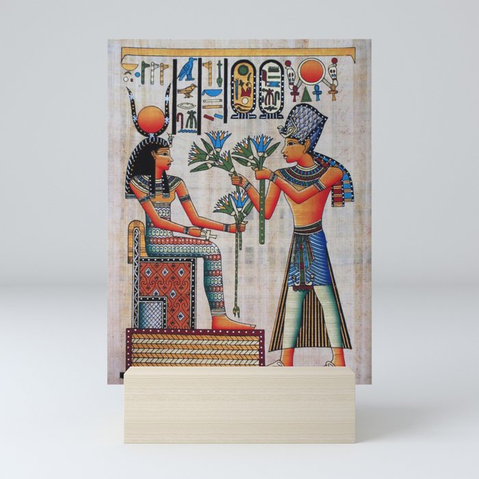 Isis On Papyrus Mini Art Print