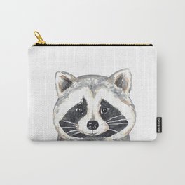 Raccoon peeking Painting Wall Poster Watercolor Carry-All Pouch