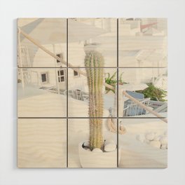 Santorini Cactus Dream #2 #minimal #wall #decor #art #society6 Wood Wall Art
