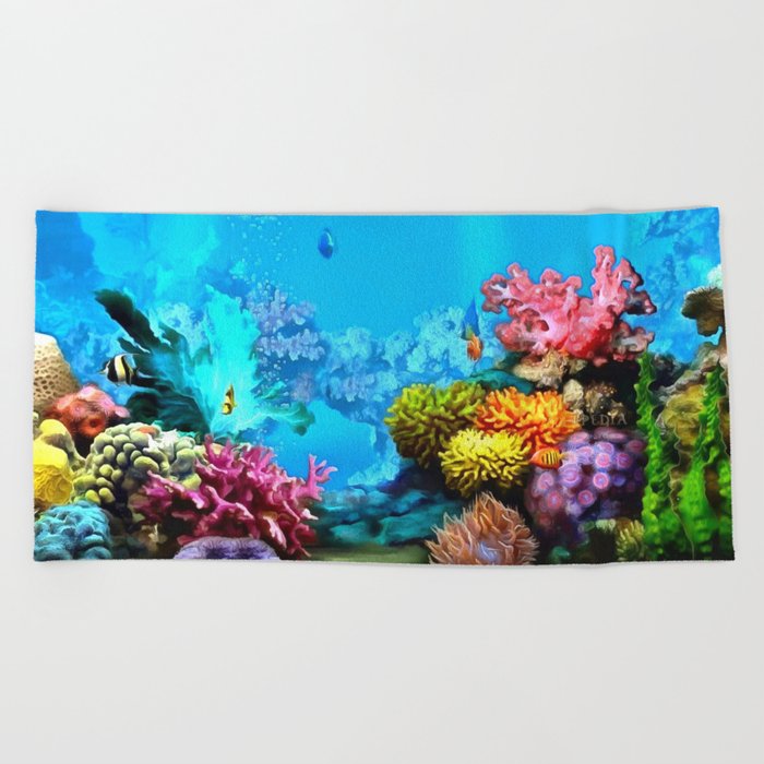 Marine Life Beach Towel