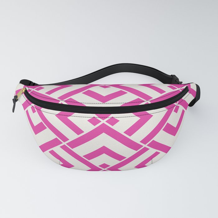 Hot pink summer geometric pattern pillow Fanny Pack