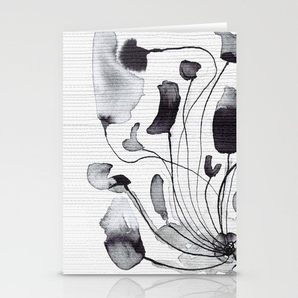 ink flowers Stationery Cards