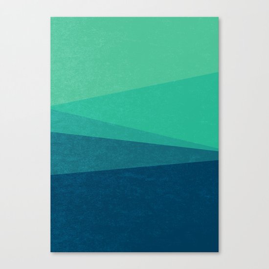 Stripe VIII Minty Fresh Canvas Print