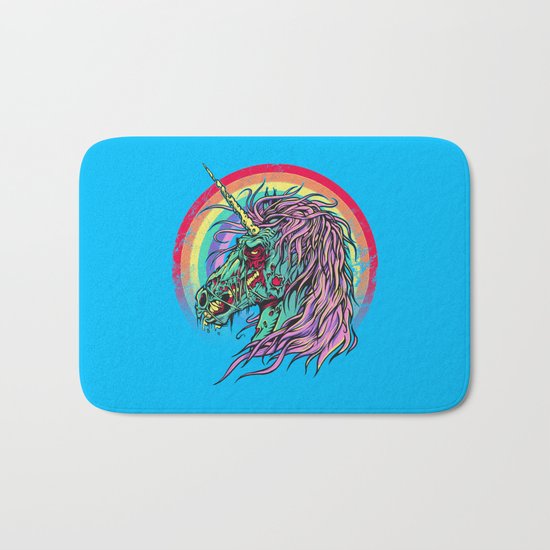 Zombie Unicorn Bath Mat