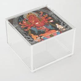 Tibetan Buddhism Ganesh Red Twelve Armed Acrylic Box