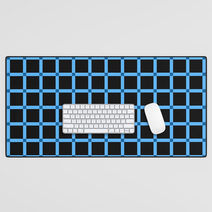 Blue Gingham - 07 Desk Mat