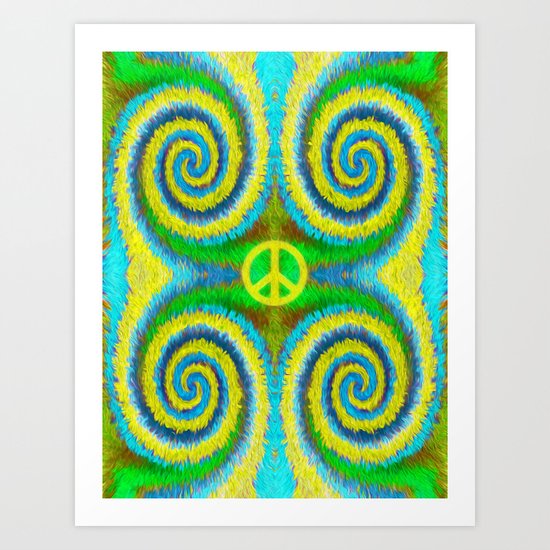 Peace Koru Art Print
