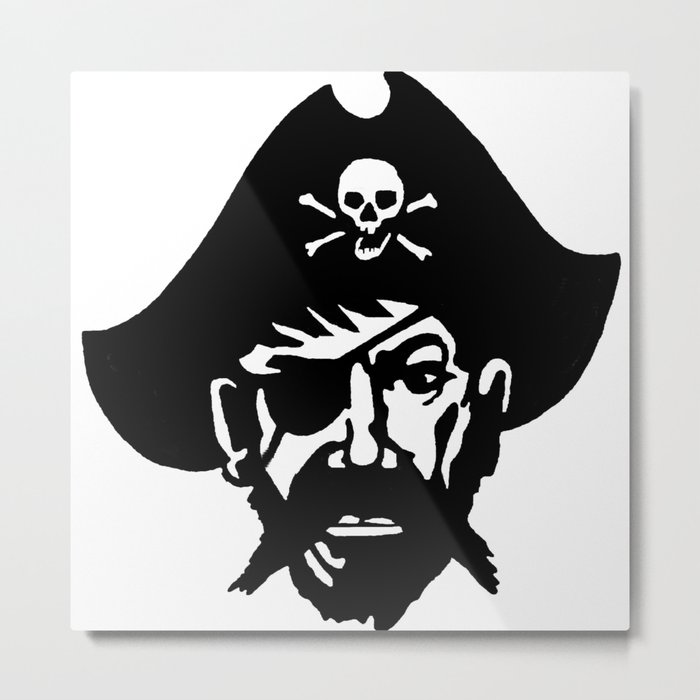 Captain Kidd II (The Rude Pirate) Metal Print