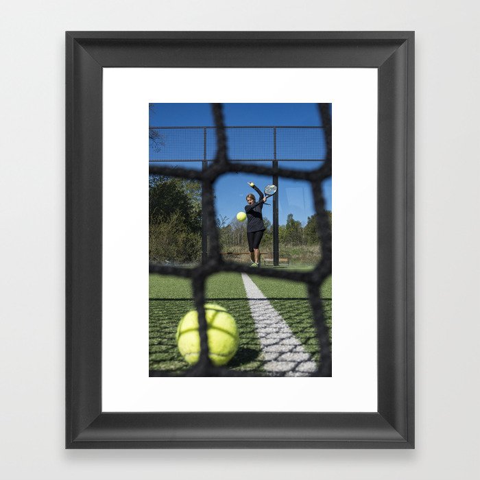 Paddle tennis Framed Art Print