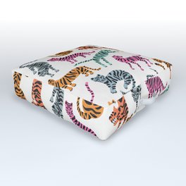 Tiger Collection – Pink & Blue Palette Outdoor Floor Cushion