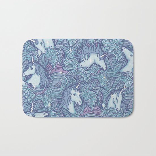 and so it ends - purple version Bath Mat