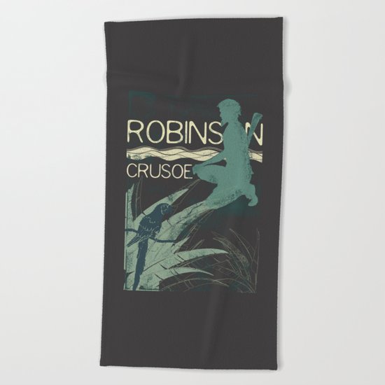 Books Collection: Robinson Crusoe Beach Towel