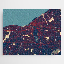 Cleveland City Map of Ohio, USA - Hope Jigsaw Puzzle