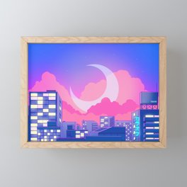 Dreamy Moon Nights Framed Mini Art Print