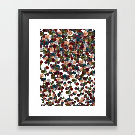 mini floral Framed Art Print