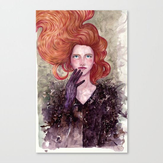 The Girl with X-Ray Eyes Canvas Print