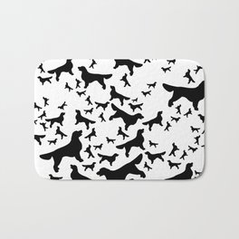 Golden Retriever - black stencil silhouettes Bath Mat | Silhouettes, Black, Retriever, Graphicdesign, Dogs, Pattern, Simple, Silhouette, Large, Breed 