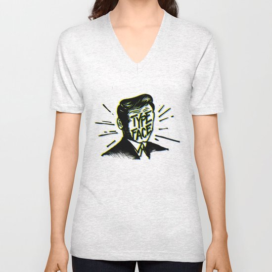 Typeface Unisex V-Neck