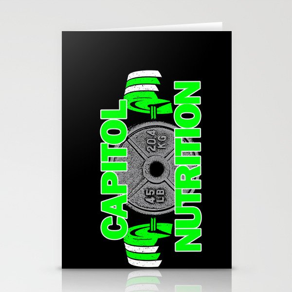 Capitol Weights Green Stationery Cards