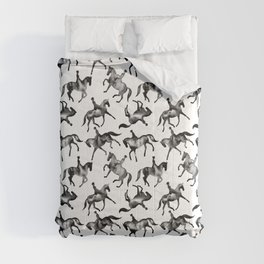 Dressage Horse Silhouettes Comforter